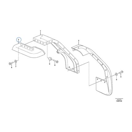 VMPG-75575 - VOE 11174767 - Mudguard widener | VMP Spares