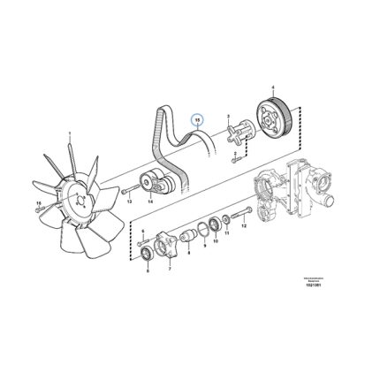 VMPG-172251 - VOE 21454048 - V-ribbed Belt | VMP Spares
