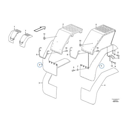 VMPG-274856 - VOE 11174777 - Mudguard widener | VMP Spares