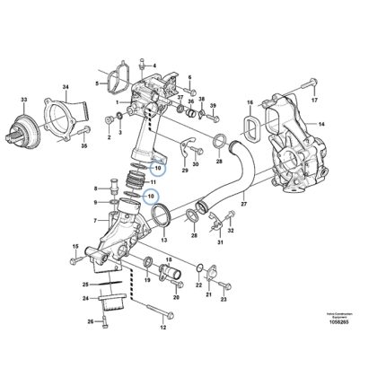 VMPG-5594 - 390.030 Water Pump Rubber | VMP Spares