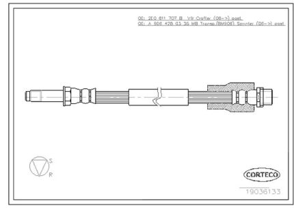 VMPG-2857 - 19036133 Hose,Brake | VMP Spares