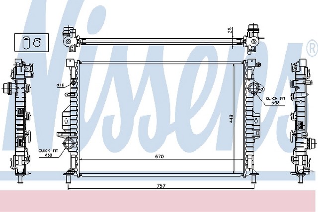 VMPG-17171 - 65615A Radiator,Engine Cooling | VMP Spares