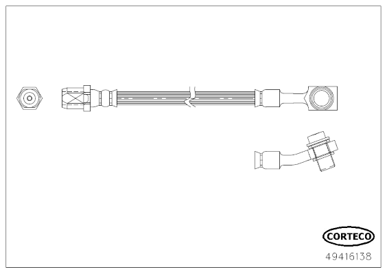 VMPG-51545 - 49416138 Hose,Brake | VMP Spares