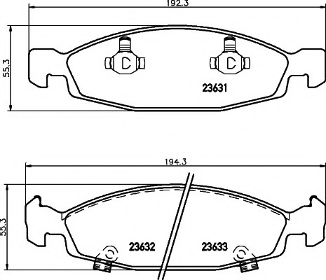 VMPG-21364 - 2363101 Brake Pad | VMP Spares