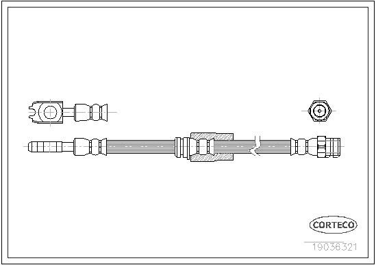 VMPG-24859 - 19036321 Hose,Brake | VMP Spares