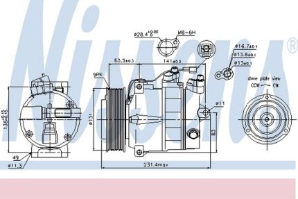 VMPG-17208 - 89030 AC Compressor | VMP Spares
