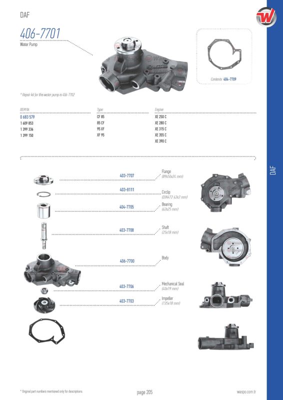 VMPG-39303 - 406-7701 Water Pump | VMP Spares