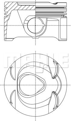 VMPG-38805 - 001PI00164000 Piston MAHLE-MOTOR | VMP Spares