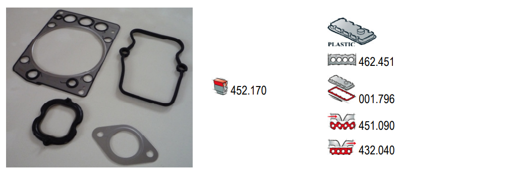vmp-331993 VMPG-5756 - 452.170 Gasket Set | VMP Spares