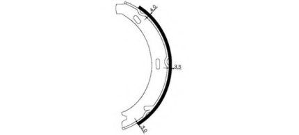 VMPG-19237 - 91057100 Brake Shoe Set,Parking | VMP Spares