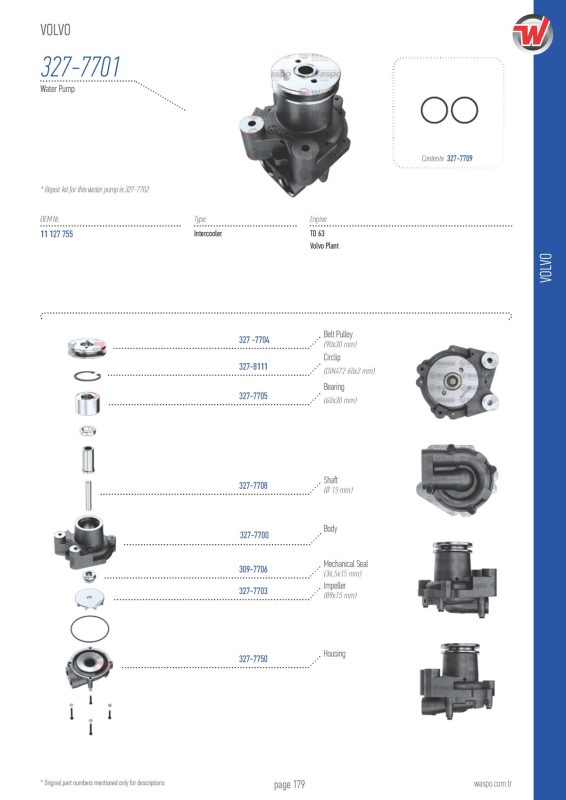 VMPG-49330 - 327-7701 Water Pump | VMP Spares