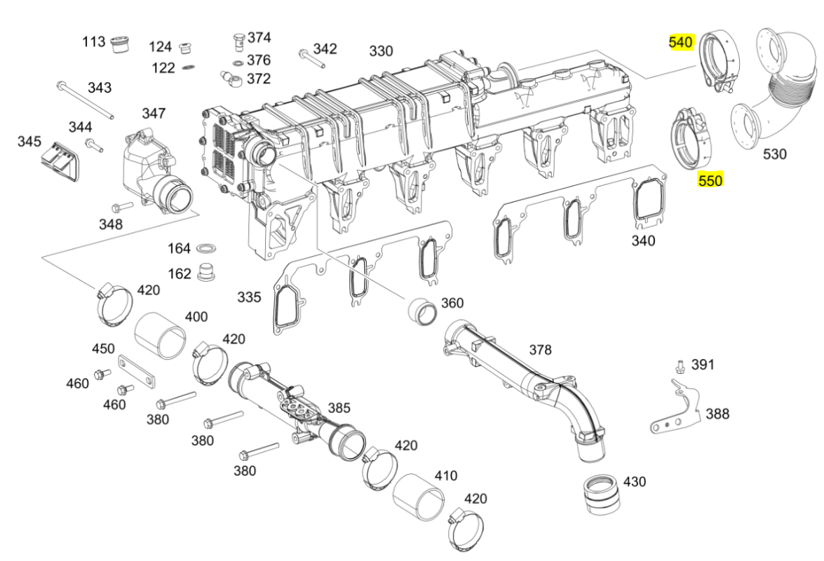 VMPG-158407 - A0029958002 Egr pipe | VMP Spares