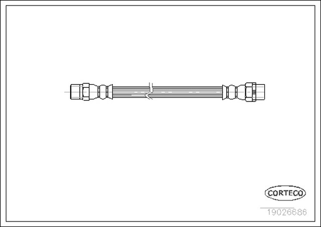 VMPG-2808 - 19026686 Hose,Brake | VMP Spares