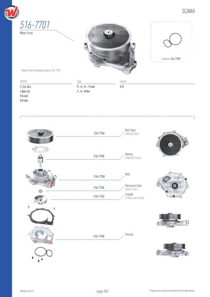VMPG-78122 - 516-7701 Water Pump | VMP Spares