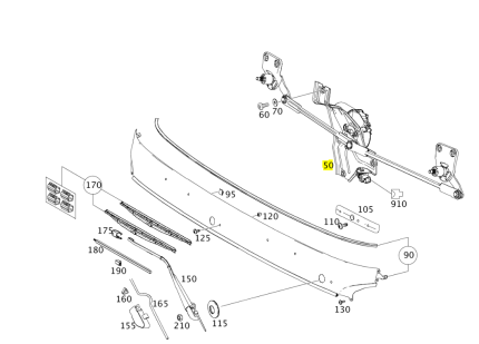 VMPG-111995 - A9608202481 Wiper Linkage | VMP Spares