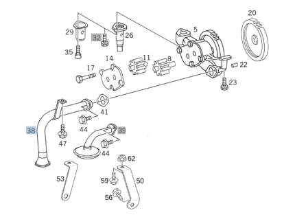 VMPG-128613 - A4571802852 Pipe,Oil Pump | VMP Spares