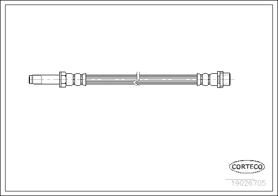 VMPG-2811 - 19026705 Hose,Brake | VMP Spares