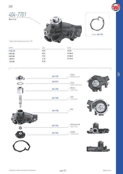 VMPG-39331 - 404-7701 Water Pump | VMP Spares