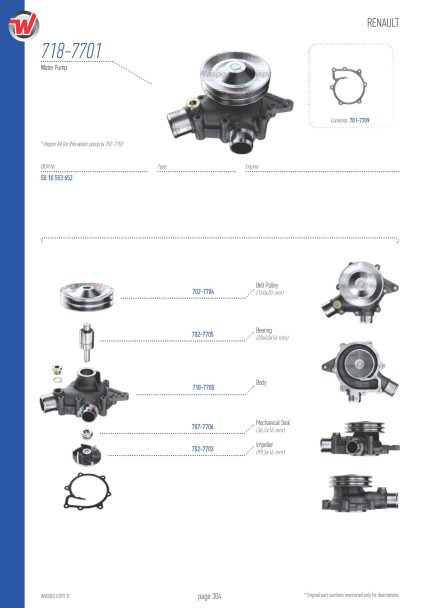 VMPG-39715 - 718-7701 Water Pump | VMP Spares