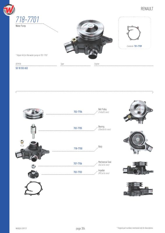 VMPG-39715 - 718-7701 Water Pump | VMP Spares