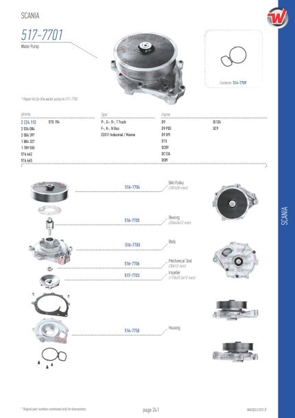 VMPG-91746 - 517-7701 Water Pump | VMP Spares