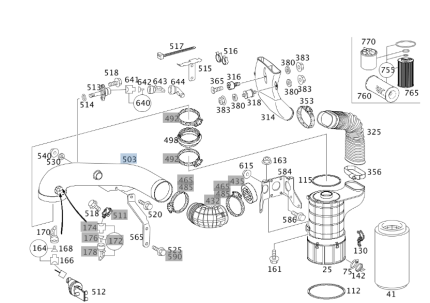 VMPG-127756 - A9445280007 Pipe,Ventilation | VMP Spares