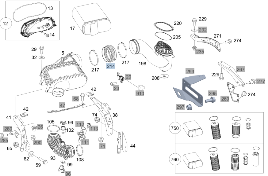 vmp-348944 VMPG-148985 - A9425281382 Hose,Air Filter | VMP Spares