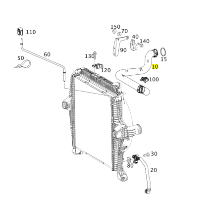 VMPG-156430 - A9675014782 Hose,Radiator | VMP Spares