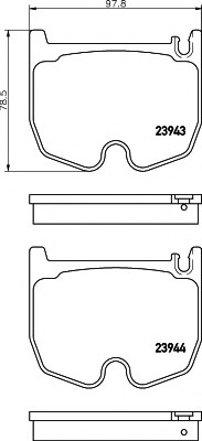 VMPG-19121 - 2394301 Brake Pad | VMP Spares