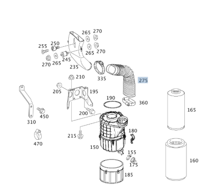 VMPG-23628 - A9585280191 Hose,Air Filter | VMP Spares