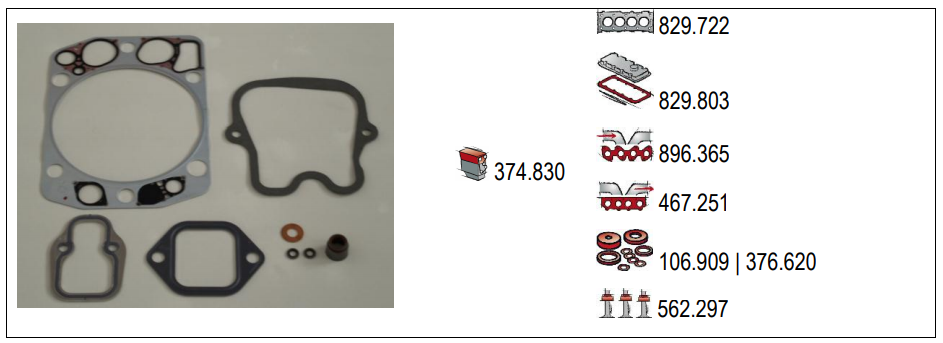 VMPG-5558 - 374.830 Gasket Set | VMP Spares