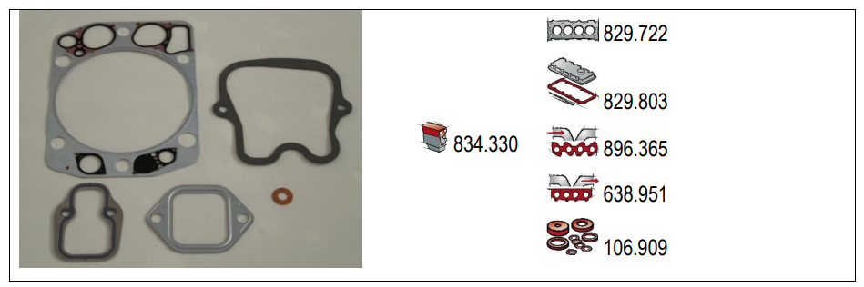 VMPG-6449 - 834.330 Gasket Set | VMP Spares