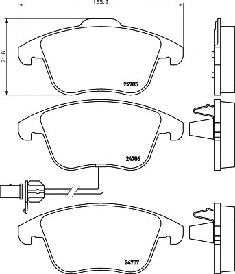 VMPG-19172 - 2470601 Brake Pad | VMP Spares