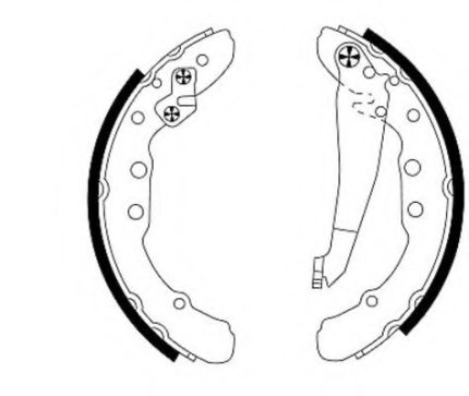 VMPG-19226 - 91044400 Brake Shoe Set | VMP Spares