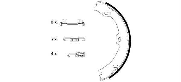 VMPG-19241 - 91058800 Brake Shoe Set,Parking | VMP Spares