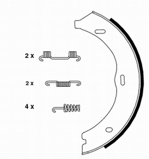 VMPG-19243 - 91061900 Brake Shoe Set,Parking | VMP Spares
