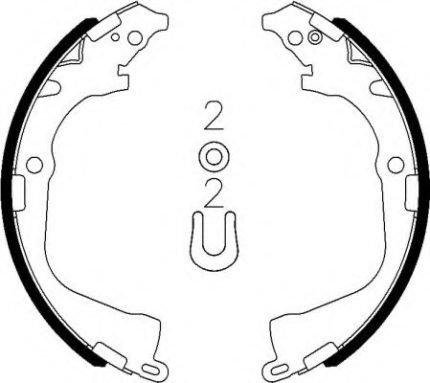 VMPG-19254 - 91078700 Brake Shoe Set | VMP Spares