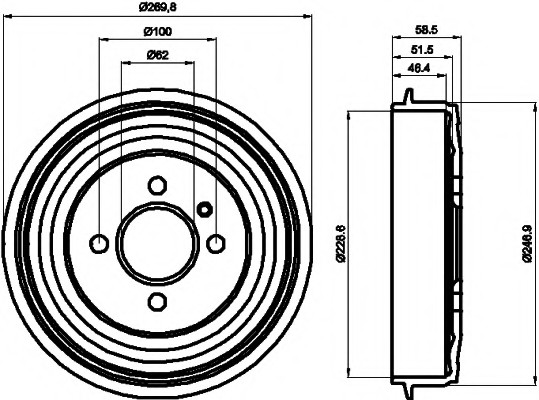 VMPG-19274 - 94009300 Brake Drum | VMP Spares