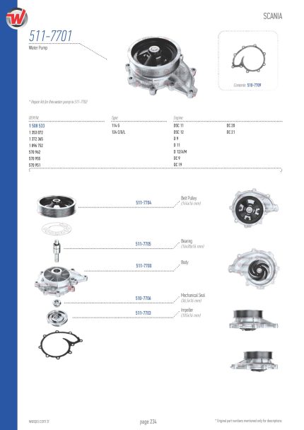 VMPG-45061 - 511-7701 Water Pump | VMP Spares
