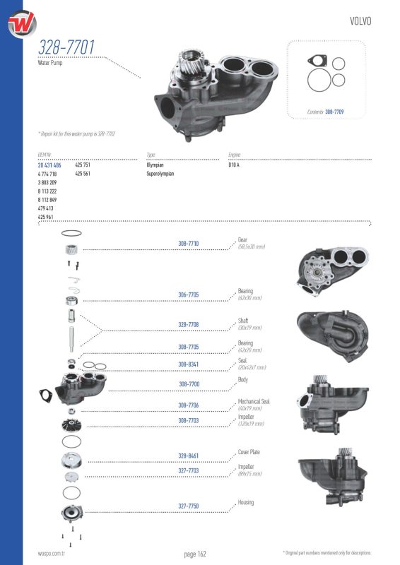 VMPG-49329 - 328-7701 Water Pump | VMP Spares