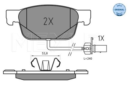 VMPG-55058 - 0252238317 Brake Pad | VMP Spares