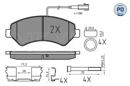 VMPG-71245 - 02524466191PD Brake Pad | VMP Spares