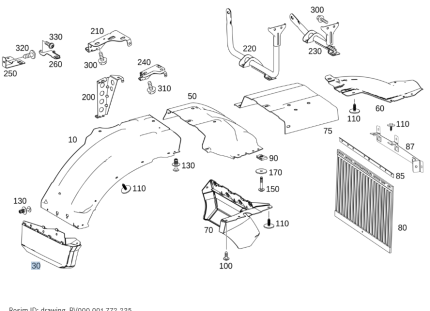 VMPG-207601 - A9608817603 Fender | VMP Spares