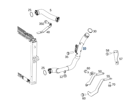 VMPG-207979 - A9625008289 Hose,Radiator | VMP Spares