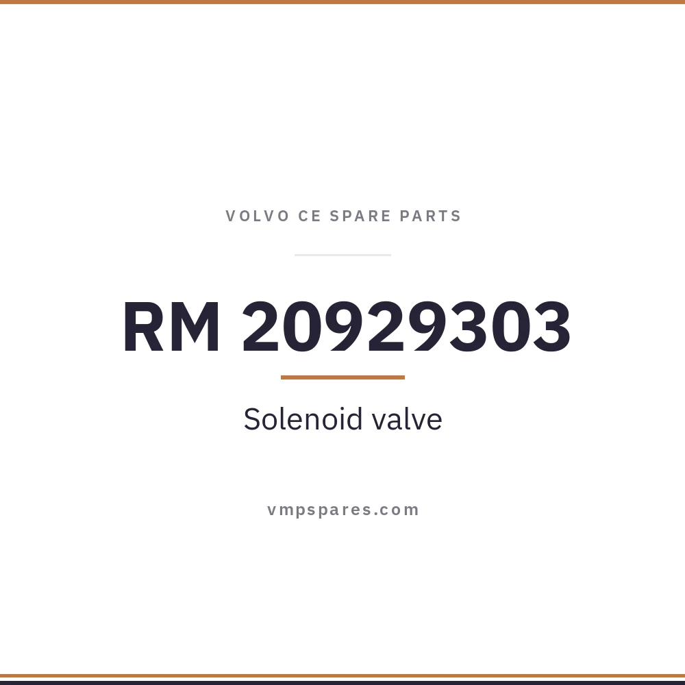 RM 20929303 – Solenoid valve
