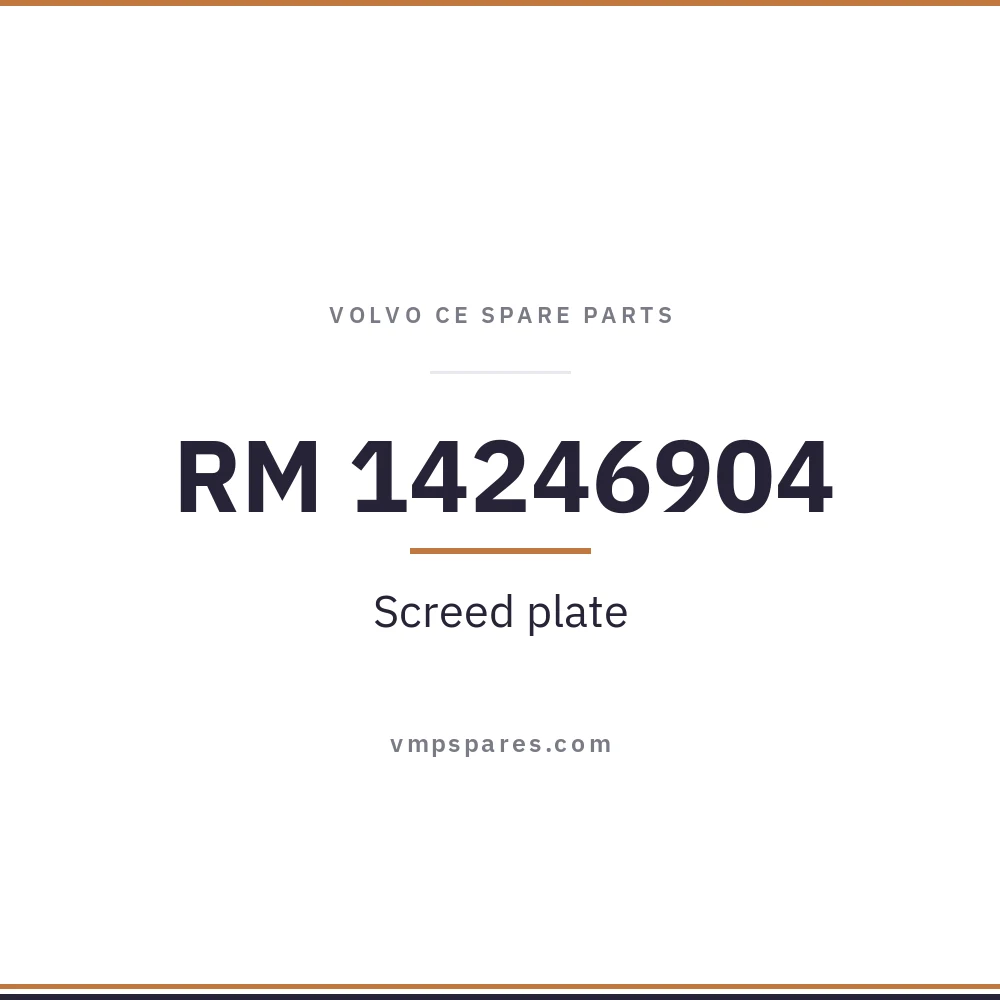 RM 14246904 – Screed plate