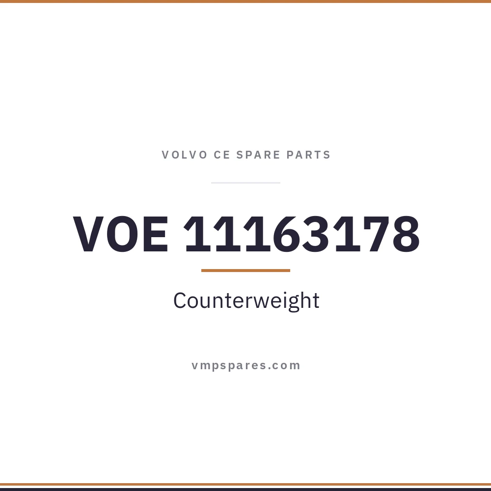 VOE 11163178 – Counterweight