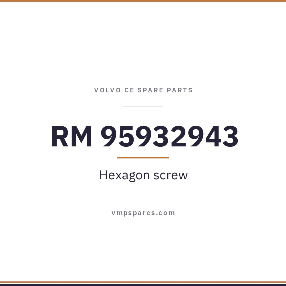 RM 95932943 – Hexagon screw