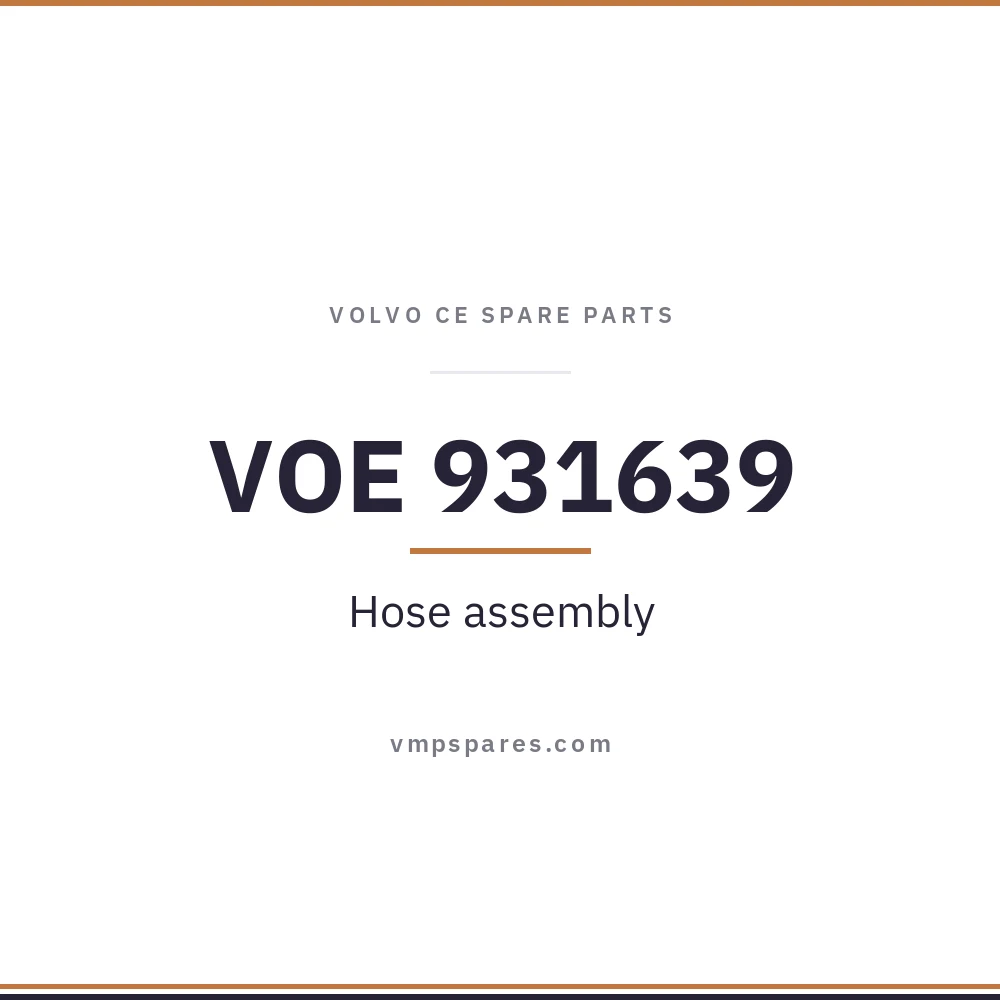VOE 931639 – Hose assembly