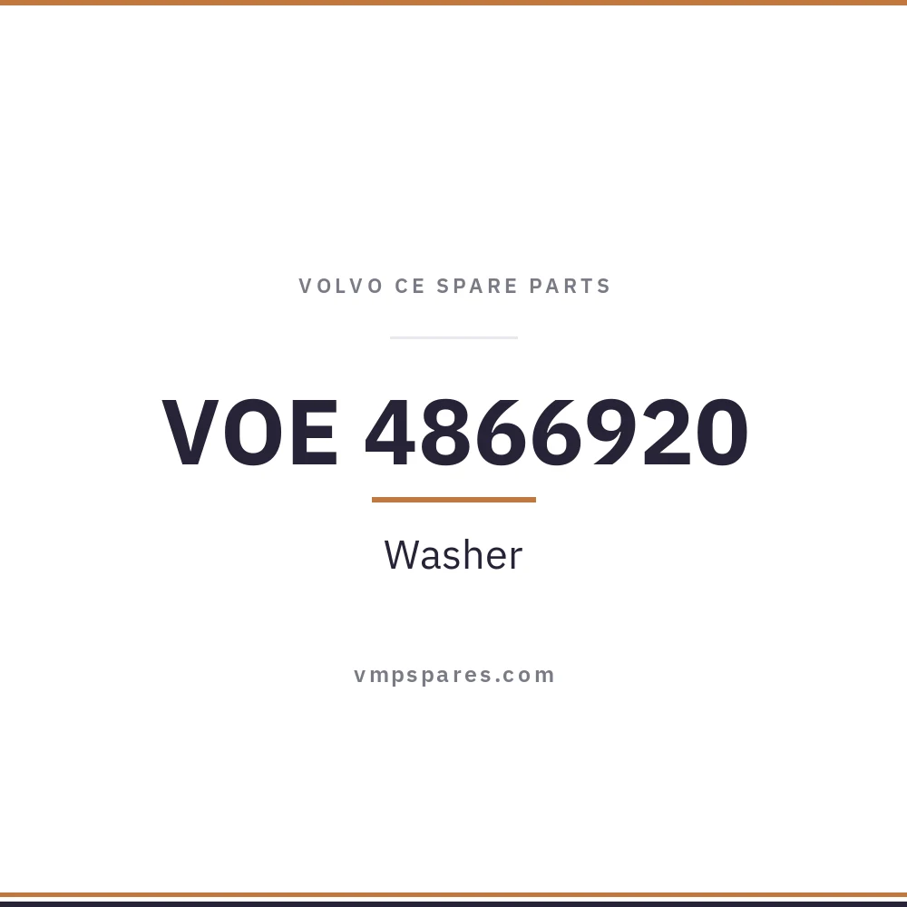 VOE 4866920 – Washer